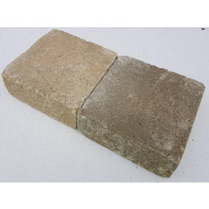 Pavé de jardin carré cordes - 15 x 15 cm. Ép. 6 cm