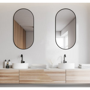 Miroir oblong "Urban" L. 40 x H. 80 cm