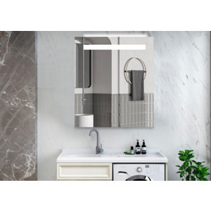 Miroir LED "First" - L. 80 x H. 70 cm