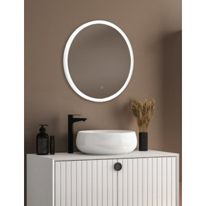 Miroir LED rond blanc "Chicago" Ø60cm