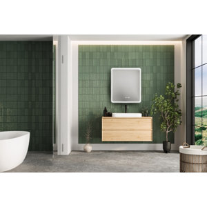 Miroir led 6500k IP44 CHRONIS - l.60 X H.70 cm