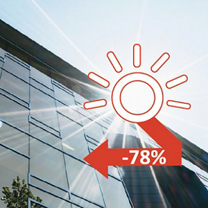 Film anti chaleur pour fenêtre H.250 x l.90 cm