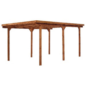 Carport en bois traitement autoclave - L. 3 x l. 5 x H. 2,33 m