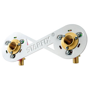 Kit de fixation à glissement pour robinetterie entraxe 150 mm. Ø 16 mm