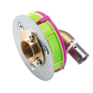 "Starfix" mono F15/21 ST 16 + rosace inox femelle 15x21 Ø 16 mm