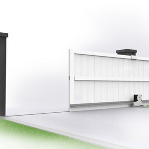 Motorisation crémaillere pour portail coulissant avec 2 télécommandes
