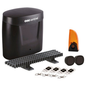 Motorisation à crémaillère pour portail coulissant avec 4 télécommandes