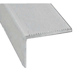 Nez de marche en aluminium brut L. 2 m 45x23 mm