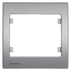 Plaque simple "Delta Iris" silver