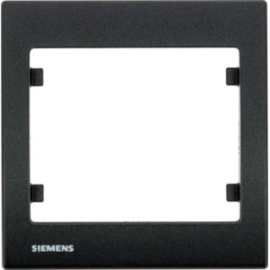 Plaque simple "Delta Iris" anthracite