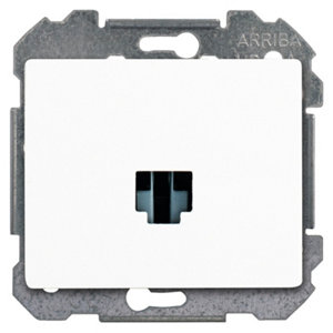 Prise RJ45 à clipser "Delta Iris" blanc