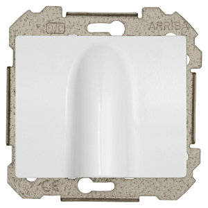 Sortie de câble RJ45 "Delta Iris" blanc