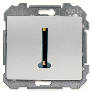 Prise téléphone à clipser "Delta Iris" silver