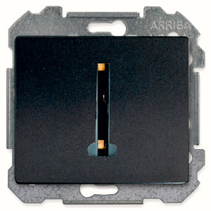 Prise téléphone à clipser "Delta Iris" anthracite