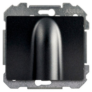 Sortie de câble à clipser "Delta Iris" anthracite