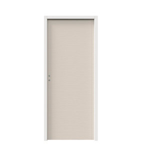 Bloc-porte prépeint "Wave" H. 204 x l. 83 cm x ép. 40 mm