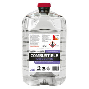 Pétrole inodore pour poêles à mèche ou électroniques - Bidon 20L