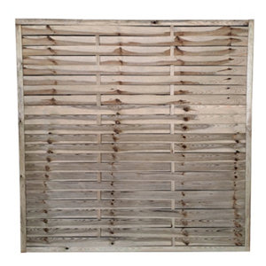 Panneau bois de pin traité sous pression pour clôture jardin - 180x180 cm