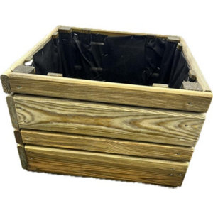 Bac à fleurs en pin - 40 x 40 x 28 cm