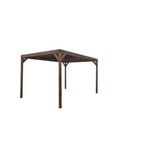 Pergola moderne 400 x 300 cm toit ajouré