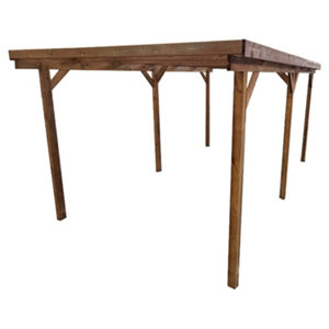 Carport 3 m x 5 m – Structure en Pin traité autoclave