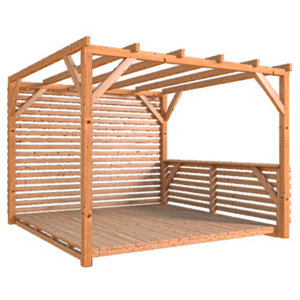 Pergola bois massif "New Concept" 3 x 3 mètres