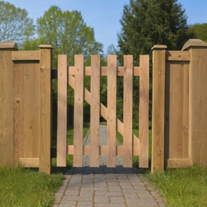 Portillon bois Douglas en kit - L. 1 x H. 1,25 m