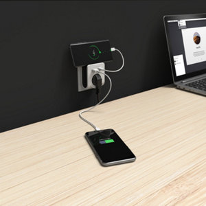 Adaptateur double chargeur USB-A + USB-C