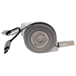 Câble chargeur USB universel 3en1 - 2 m