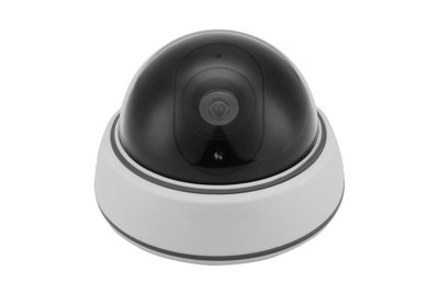 Caméra Dome Factice En Abs H. 13 5 X . 13 X . 9 5 Cm