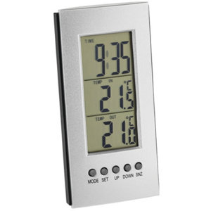 Thermomètre électronique intérieur/extérieur - horloge