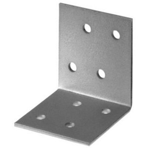 Équerre acier galvanisé Ép. 2,5 mm - L. 60 x l. 40 x H. 60 mm