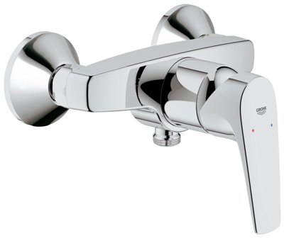 GROHE robinet douche monocommande Start Flow montage mural raccord fileté pour flexible en 12 rosaces métal incluses 23771000 - vue 2
