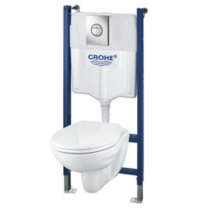 Pack wc suspendu "Bausail" abattant déclipsable et frein de chute