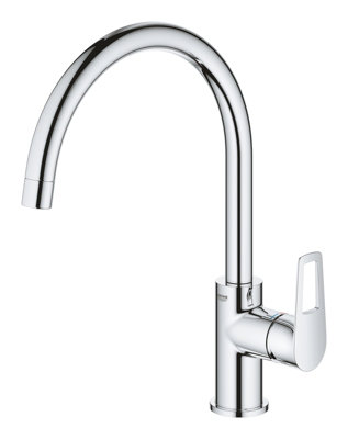 Mitigeur évier Grohe Start Loop Chrome Bec haut pivotant Cartouche céramique 28mm