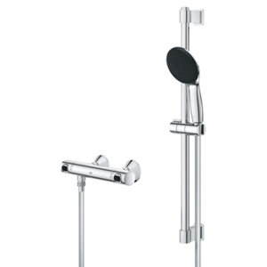 Kit barre de douche thermostatique "Precision Flow" Grohe