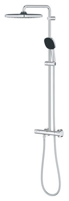 Colonne de douche avec mitigeur thermostatique Economie d'eau GROHE Vitalio Comfort 250 Chromé 26696001 - vue 4