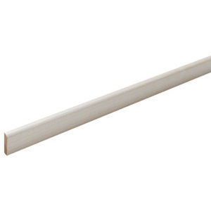 Chant plat MDF revêtu frêne blanc pour plafond L. 2,60 m x l. 25 mm x ep. 6 mm