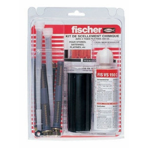 Kit chevilles chimique fixation stores bannes