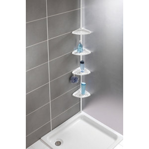 Étagère telescopique blanc