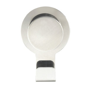 Patère "Blandas" chromé adhésive - 1 crochet