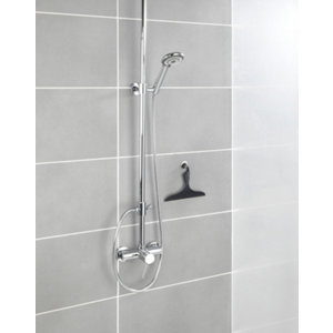 Douchette 3 jets flex en inox 150 cm + raclette
