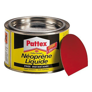 Colle contact type néoprène, formule liquide tous matériaux, boite 300 g