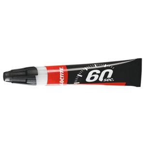 Colle multi-usages tous matériaux 60 secondes, formule gel flexible, tube 20 g