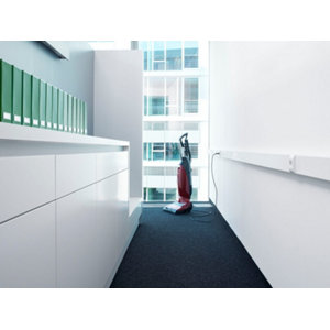 Moulure blanche goulotte L. 2 m x P. 40 x 90 mm