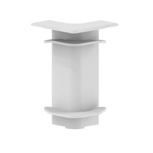 Lot de 4 angles intérieur blanc pour plinthe - 20 x 70 mm