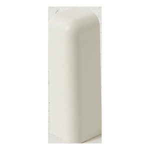 Lot de 2 embouts de finition blanc gauche et droit pour plinthe - 20 x 70 mm