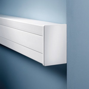 2 embouts de finition blanc enclipsage direct - 65x100 mm