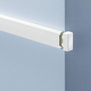 Lot de 4 embouts de finition blancs 10 x 22 mm