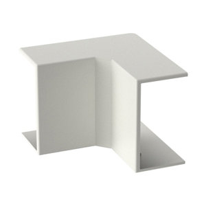 Lot de 4 angles intérieurs blanc pour moulure 10 x 30 mm
